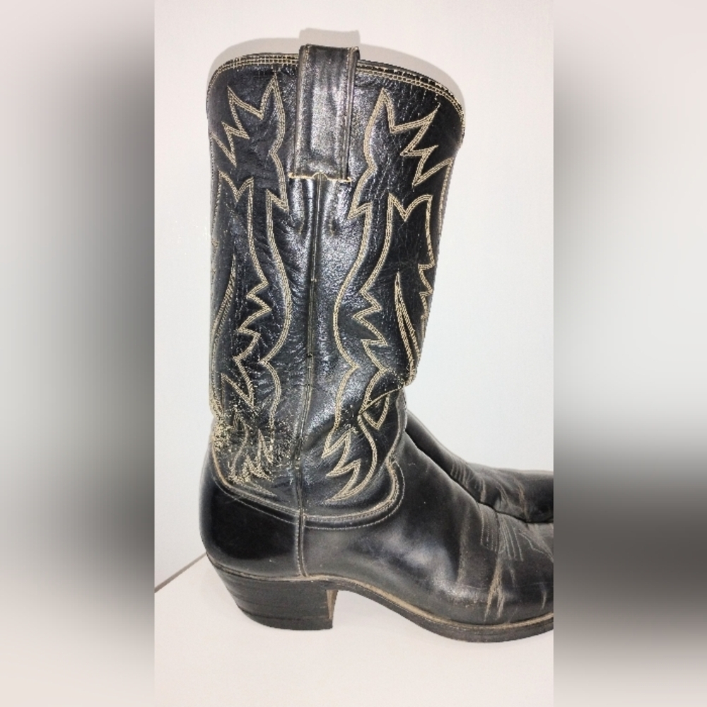 VINTAGE JUSTIN COWBOY BOOTS - Picture 5 of 13